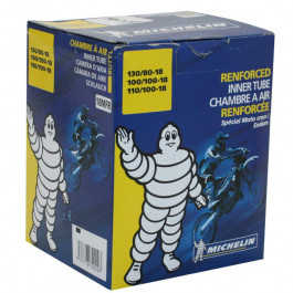 CHAMBRE à AIR MICHELIN RENFORCEE HD 18MFR - 100/100-18 · 130/80-18 - VALVE DROITE CENTREE TR4
