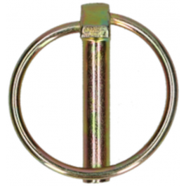 GOUPILLE CLIP RONDE EN ACIER ZINGUE TIGE Ø4.5x32 mm ET Ø INTERIEUR DU ROND 34 mm