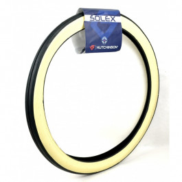 PNEU SOLEX HUTCHINSON NERVURE SOLEX à FLANCS BLANCS - 1.75-19 (1 3/4-19 · 23x1.75) TT 21B