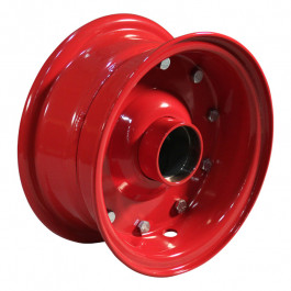 ROUE VLUKON ACIER AGRICOLE ROUGE - 3.00x8 EN 2 PARTIES BOULONNÉES - M.RB (6006 2RS) Ø30x100/100 ET0