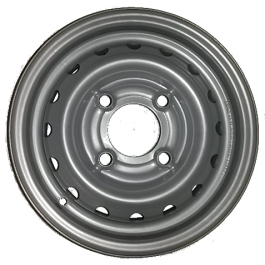 JANTE ROUTIÈRE ACIER GRISE - 4.00Jx13 H2 TL / 4 TROUS ENTRAXE Ø85x115xØ12.3 ET0 (VOILE CENTRÉ)
