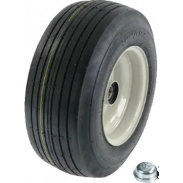 ROUE COMPLÈTE LIGNÉE FENAISON - 18x8.50-8 TL 8PR / JANTE GRISE MOYEU RB (6206 2RS) Ø30x102 / PNEU WANDA P508 / VALVE TR413