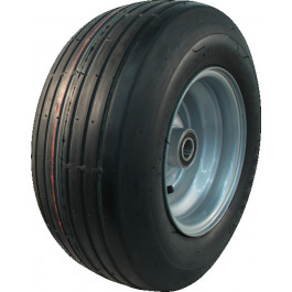 ROUE COMPLÈTE LIGNE FENAISON 15x6.00-6 TT 10PR / JANTE ACIER GRISE MOYEU RB Ø25x90/90 (6205 2RS) / VELOCE (ou KINGS) V-3503HD / VALVE TR13