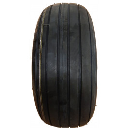 Roue complète lignée - 16x6.50-8 TT 6PR / Jante plastique Noire 2.50Ax8 - Moyeu 75 mm et cage roulement à billes Ø47xEP.14 mm / Pneu Deli S-317 / Valve coudée