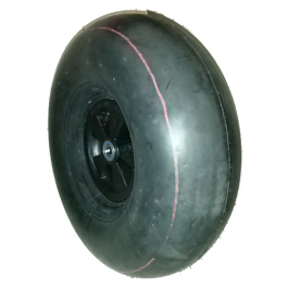 Roue complète Duro HF237 - 21x12.00-8 2PR / JANTE POLYPROPYLÈNE NOIRE MP PLAST 2.50Ax8 - Moyeu de Ø47x75 pour roulement à billes / Valve TR413