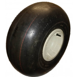 ROUE COMPLÈTE 21x12.00-8 TL 2PR / JTE POLYPROPYLÈNE BLANCHE 8.00x8 - MOYEU RB ACIER 6205 2RS Ø25x110 - DÉPORT ET-47 / PN DURO HF-237