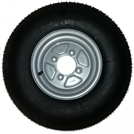 ROUE COMPLÈTE REMORQUE - 5.00-10C TL 8PR 84M / 4 TROUS Ø85x115xØ12.5 ET0 / PNEU KENDA K364 / VALVE TR413