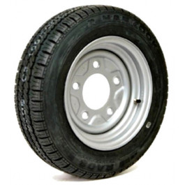 Roue complète remorque - 155/70R12C / 5 trous entre-axe Ø114.5x165.1 - ET0 - Pneu Kenda KR101 MasterTrail 3G TL 104/102N M+S