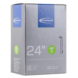 Chambre à air Schwalbe AV9 - 24x1 1/8·  24x1 3/8 · 24x1.75 (600x28/37A)  [28/37-540/541] - Valve Schrader 40mm