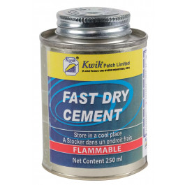 POT DE 250 ML DE SOLUTION VULCANISANTE FAST DRY CEMENT + PINCEAU