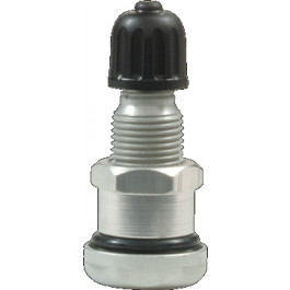 Valve droite de 30 mm en alliage léger - pour trou de jante de 11,5 mm - Pression maxi 4,5 bars - Couple de serrage de 10 à 12 N.m.