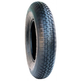 ROUE COMPLETE GONFLABLE - 4.80/4.00-8 TL 4PR / Jante ACIER ROUGE - M.RR Ø25x75 / Pneu VELOCE V-6635 / Valve TR413