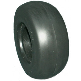 PNEU PLEIN NOIR GREENTYRE ZUSC FLAT - 9x3.50-4 - POUR JANTE DE LARGEUR INTERIEURE 63 à 65 mm