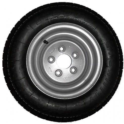 ROUE COMPLÈTE REMORQUE - 195/55R10C TL 98/96N M S / 5 TROUS - DÉPORT ET