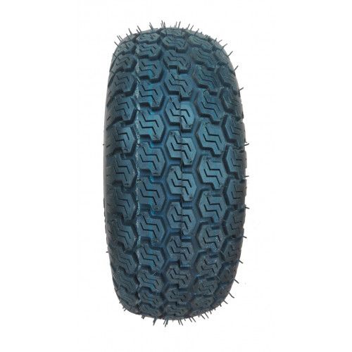 Roue complète gazon 11x4.004 TT 4PR / Jante plastique rouge moyeu