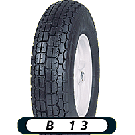 ROUE COMPLÈTE POUR REMORQUE ERKA - 4.00-8 TT 6PR 71J / MOYEU RB Ø12x124 / PNEU MITAS B13