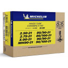 CHAMBRE à AIR MOTO MICHELIN 21MD - 2.50-21 · 2.75-21 · 3.00-21· (80/90-21 · 80/100-21 · 90/90-21 · 90/100-21) - VALVE DROITE TR4
