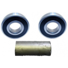 KIT COMPLET - 2x RB 6204 2RS ACIER Ø20x47x14 MM + ENTRETOISE Ø20x46 MM