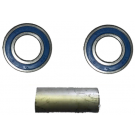 KIT COMPLET - 2x RB 6005 2RS INOX Ø20x47x14 MM + 4x CALES ÉPAIS. 1 MM Ø37xØ47 +ENTRETOISE Ø20x46 MM