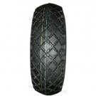 ROUE COMPLÈTE GONFLABLE - 3.00-4 (260x85) TT 4PR / JTE ACIER GRISE M. ROULEMENT à ROULEAUX Ø20x50 / VELOCE V-6605 / VALVE COUDÉE TR87