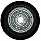 ROUE COMPLÈTE REMORQUE - 165R13C (165/80R13C) TL 96/94N M+S / 4T. ENTRAXE Ø85x130xØ18.5 - ET0 / PN KENDA KR101 / VALVE TR413