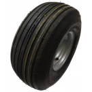 Roue complète PORTEUR - 15x6.00-6 TL 10PR / Jante acier grise 4 trous - ET0 - entraxe Ø60x90xØ8.5 / Pneu Wanda P508 / Valve TR600 HP