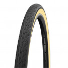 PNEU VÉLO SCHWALBE ROAD CRUISER HS484 NOIR à FLANCS BEIGES - 27x1 1/4 - 32-630 TR. TT 2PR