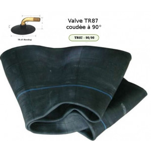 Lot De 2 Chambres à Air Pour Brouette, Diable Ou Chariot - Taille 3.00-4, Valve TR87 Coudée, Noir