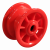 JANTE PLASTIQUE ROUGE - 2.10x4 - MOYEU ROULEMENT à ROULEAUX Ø20x75 - ET0