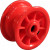 Jante plastique rouge - 2.10x4 - Moyeu roulement à rouleaux Ø20x60 - ET0