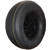 ROUE GONFLABLE LIGNÉE - 18x8.50-8 TL 4PR / JANTE PLASTIQUE NOIRE MP PLAST AVEC MOYEU DE 75mm à CAGE POUR RB Ø47x14 / PNEU KENDA K401