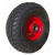 Roue complète gazon PREMIUM - 11x4.00-4 - 4PR / Pneu Kenda K500 Super Turf / Jante Acier rouge - moyeu roulements à billes Ø25x75 mm - ET0 / Valve coudée TR87