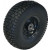 ROUE COMPLÈTE GONFLABLE GAZON - 15x6.00-6 (390x140) TT 4PR - JANTE ACIER NOIRE MOYEU RB 6205 2RS Ø25x75 - CA TR13