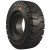 ROUE COMPLÈTE INCREVABLE INDUSTRIELLE 4.00-4 (Ø300x100) / JTE ACIER GRISE M.RB 6005 2RS Ø25x75 mm / PNEU PLEIN CAOUTCHOUC TRELLEBORG XP 1000