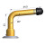 Valve vissable simple coude V3.02.3 - R0576-2 - pour poids lourd - (A=33.0 · B=44.5 · α°=95°)