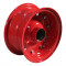 ROUE VLUKON ACIER AGRICOLE ROUGE - 3.00x8 EN 2 PARTIES BOULONNÉES - M.RB (6006 2RS) Ø30x100/100 ET0