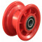 Jante plastique rouge - 2.10x4 - Moyeu roulement à billes Ø20x75 6204 2RS - ET0