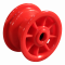 JANTE PLASTIQUE ROUGE - 2.10x4 - MOYEU ROULEMENT à ROULEAUX Ø20x75 - ET0