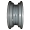 Jante grise nue en acier - 3.50Bx10 H2 / TL 4 trous - ET0 (sans déport) / entraxe Ø60x100 / trou de fixation Ø15.0 / Trou de valve Ø11.3