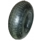SET BROUETTE (pneu + chambre à air avec valve droite TR13) - 3.50-8 TT 4PR