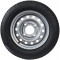 ROUE COMPLÈTE REMORQUE - 155/80R13 TL 79T (ou 79N) / 4 TROUS Ø85x130xØ18.5 / ET0 / VALVE TR413