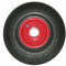 ROUE COMPLÈTE INCREVABLE STARCO FLEX PRO ST-31 NOIR - 26-4C (3.00-4) SHORE 60° / JTE ACIER ROUGE MOYEU TL Ø35x71mm