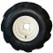 ROUE COMPLÈTE SEMI-AGRAIRE [coté droit] - 18x9.50-8 TL 4PR / JANTE ORANGE 4T. Ø13.0 ENTRAXE Ø70x100 DÉPORT ET-24 / PN KENDA K357