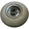 ROUE COMPLÈTE ORTHOPÉDIQUE INCREVABLE 2.80/2.50-4 (220x70) - JANTE ACIER GRISE MOYEU RB (6204 2RS) Ø20x75 / PN PLEIN GRIS GREETYRE FOY