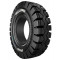 ROUE COMPLÈTE INDUSTRIELLE 3.00-4 (Ø250x80) / JTE ACIER GRISE M.RB 6005 2RS Ø25x75 mm / PN PLEIN CAOUTCHOUC TRELLEBORG XP800