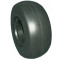 ROUE COMPLÈTE INCREVABLE GAZON - 9x3.50-4 / JANTE ACIER GRISE M.RB 6005 2RS Ø25x75 mm / PNEU PLEIN GREENTYRE ZUSC FLAT